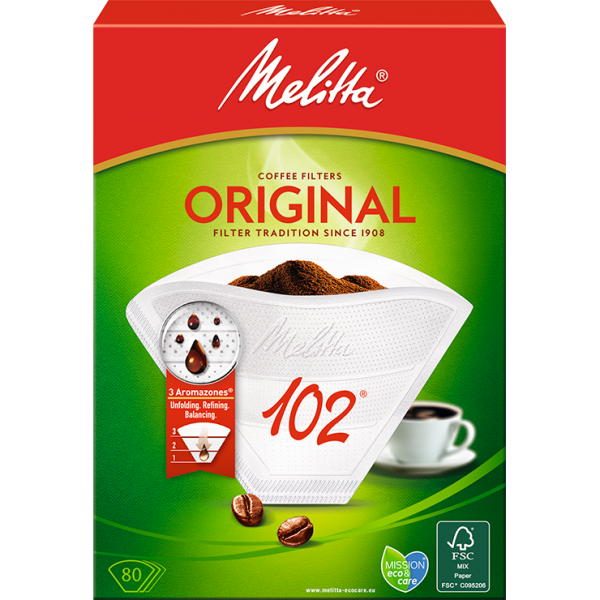 Фільтри паперові Melitta 102/80, 1х4/80 AROMA ZONES (Білий) - Зображення 2